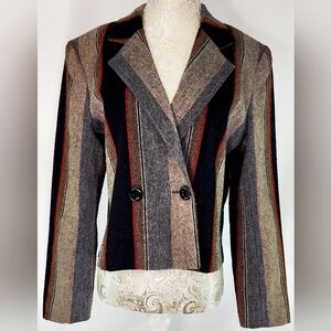 Vintage City Girl stripped blazer